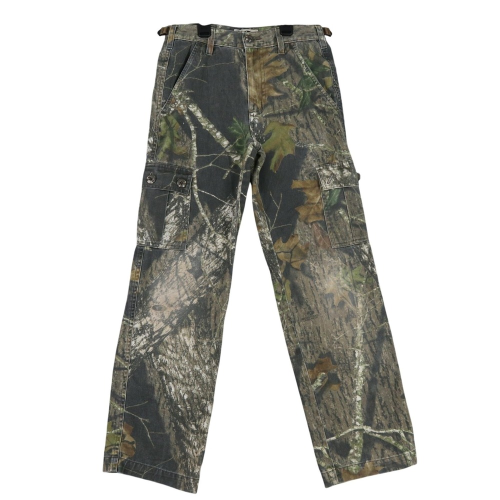 Mossy Oak Junior Explorer Pant Boys L Camo Cargo Pockets Durable Outdoor Hunting